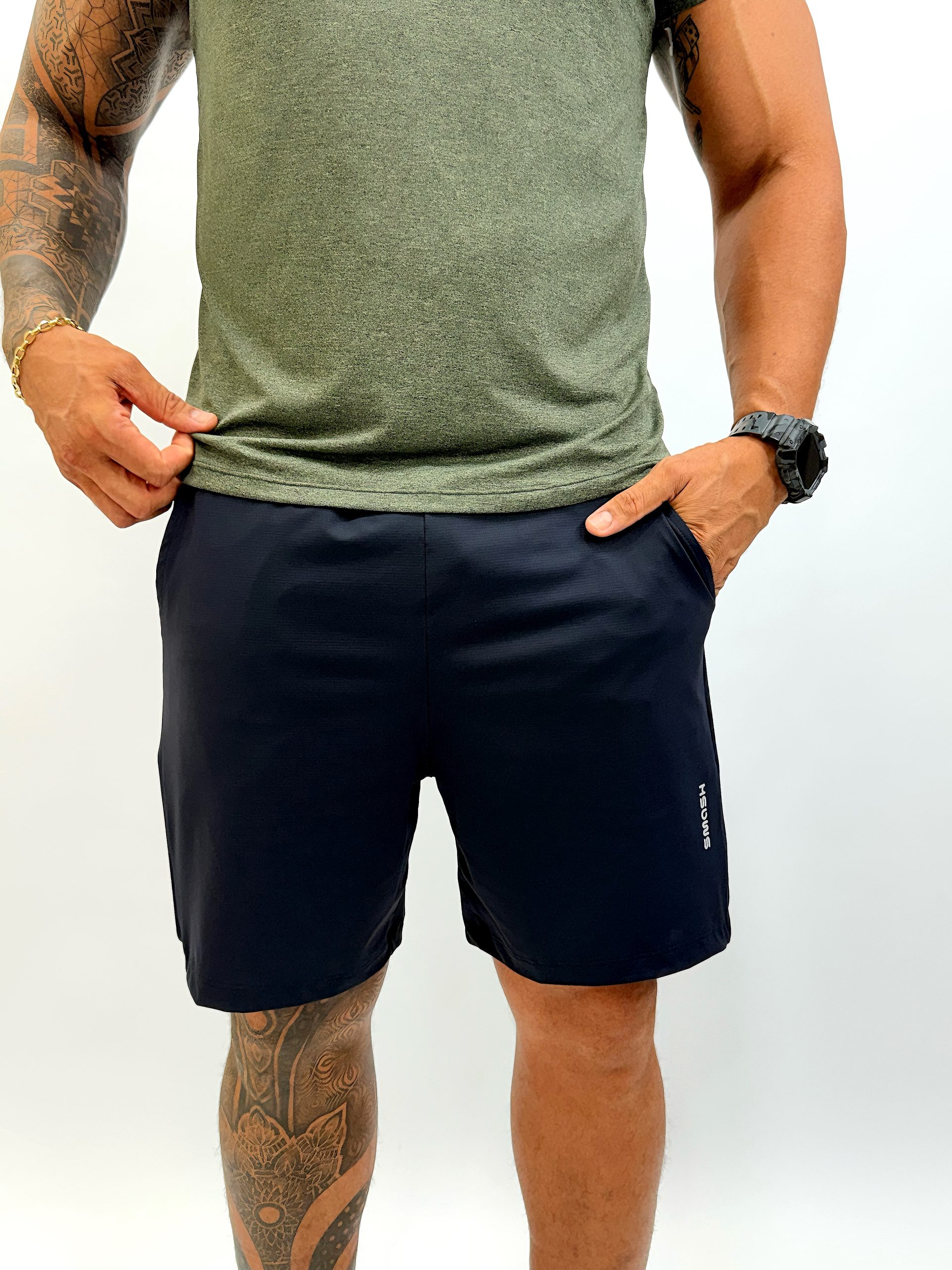 Short masculino Compress Tech Preto